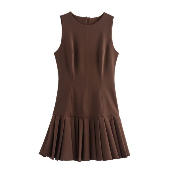 Pleated Mini Dress - Image 3