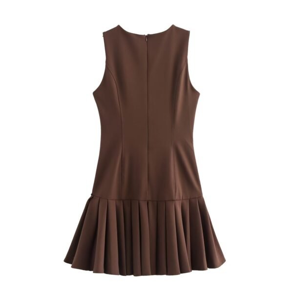 Pleated Mini Dress - Image 4