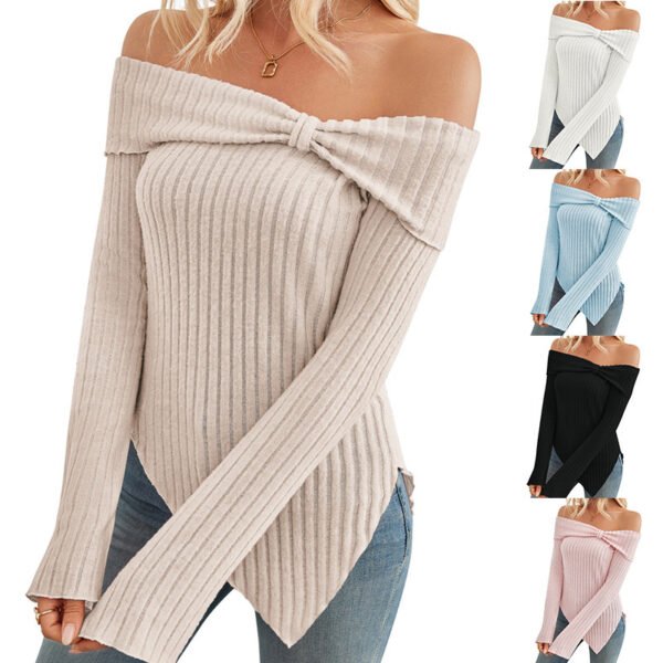 Long Sleeve Split Shirts Tops