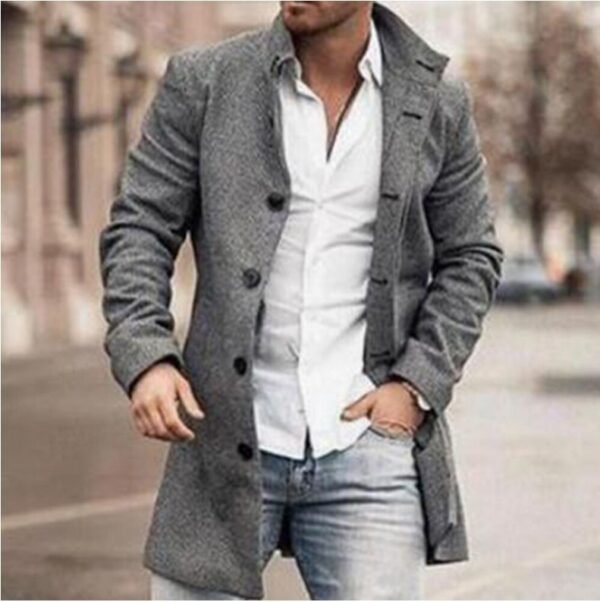 Mid-length casual coat - Image 5