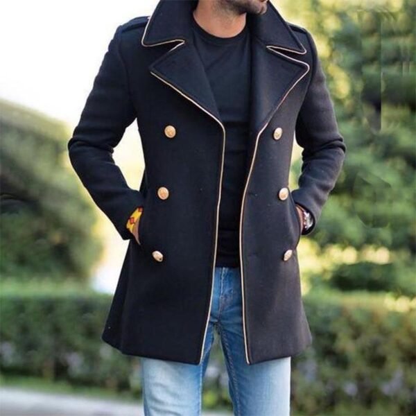 Mid-length casual coat - Image 8